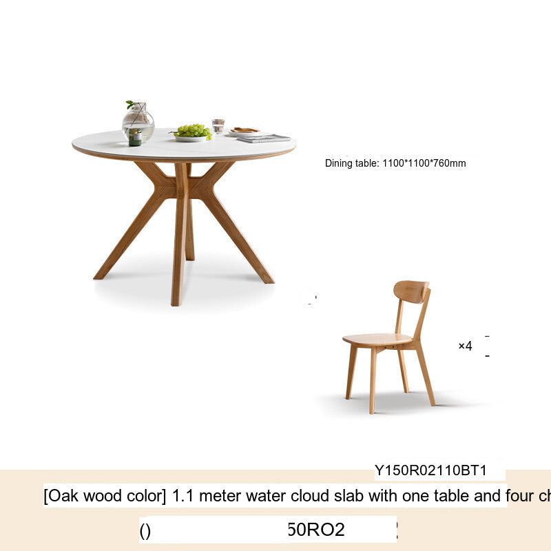 GENJI Haruki Elegant Oak Dining Set from GENJI