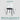 ABOUT WHITE Isolde Sleek Transparent Modern Makeup Chair from ABOUT WHITE
