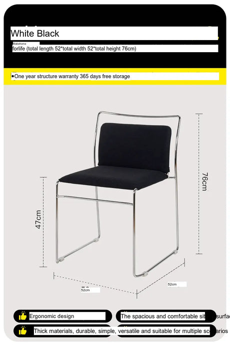 ABOUT WHITE Lysander Sleek Modern Dining Chair from ABOUT WHITE