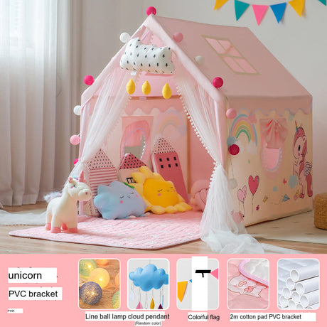 LITTLE DOVE Santiago Enchanted Indoor Castle Tent Playhouse from LITTLE DOVE