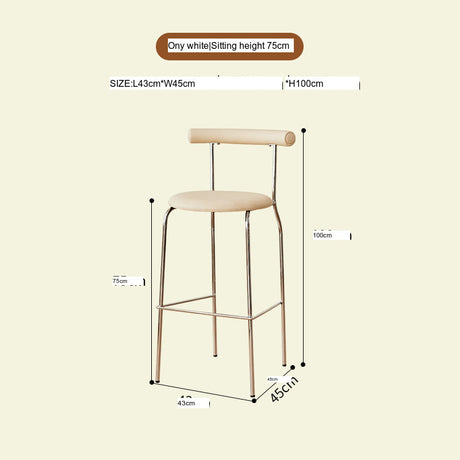 NIYE Solene Modern Chic Luxury High Stool from NIYE