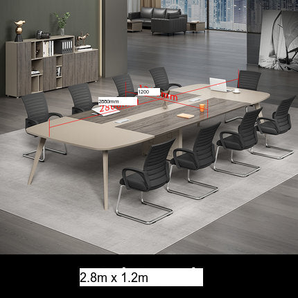 MUTINI Oliver Simple Modern Curved Conference Table Set from MUTINI