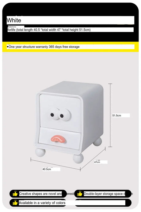 ABOUT WHITE Isolde Chic Minimalist Nightstand Storage Cabinet from ABOUT WHITE