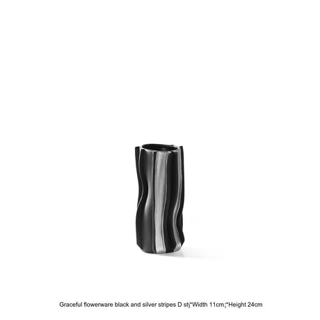 VAVINCI Isolde Striped Polkadot Handmade Ceramic Vase from VAVINCI