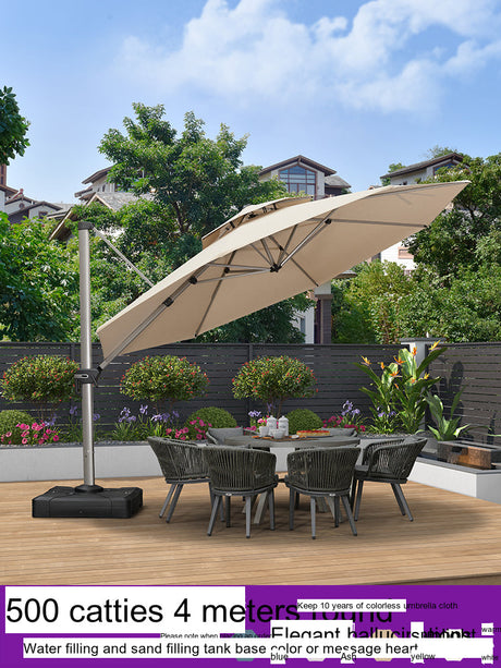 ZIYE Isola Solar-Powered Street Umbrella for Leisure Villa. from ZIYE