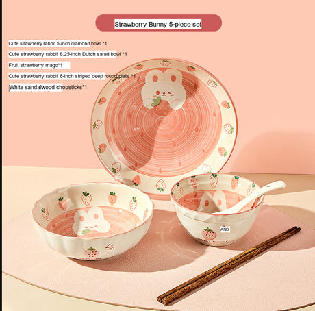 MOSE Cute Strawberry Tableware Set from MOSE