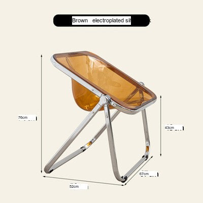 NIYE Serafina Vibrant Transparent Folding Chair from NIYE