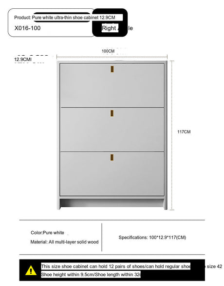 Leia Ultra Thin Shoe Cabinet from MODENG