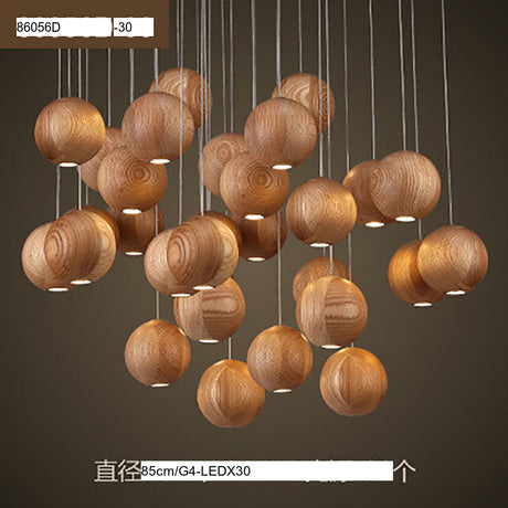 BOJI Kylana Stylish Wooden Coffee Ceiling Lamp from BOJI