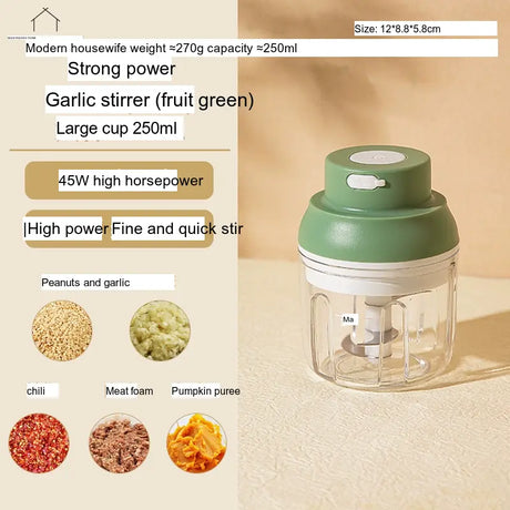 MH Elowen Ergonomic Electric Garlic Crusher from MH