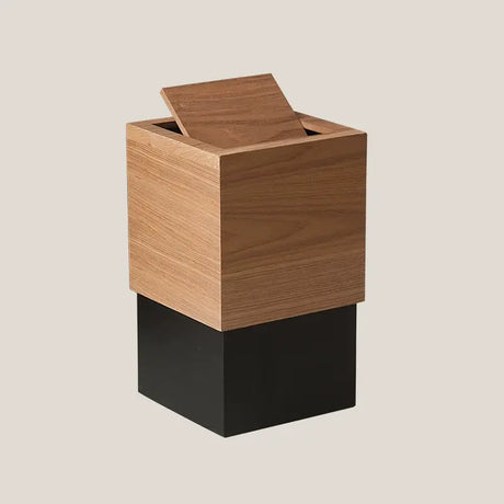 FIRST CLASS CARPENTER Valencia Rustic Wooden High-End Wastebasket from FIRST CLASS CARPENTER