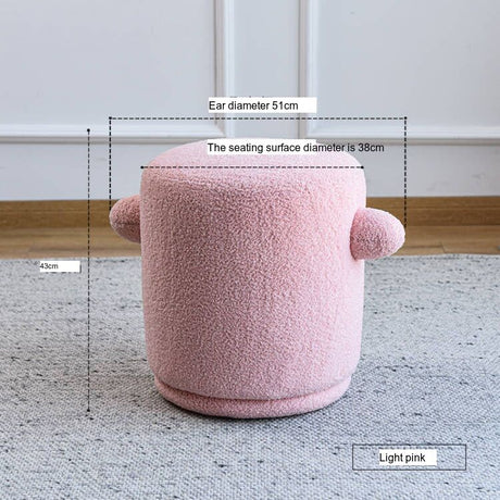 NIYE Santiago Chic Lamb Cashmere Dressing Stool from NIYE