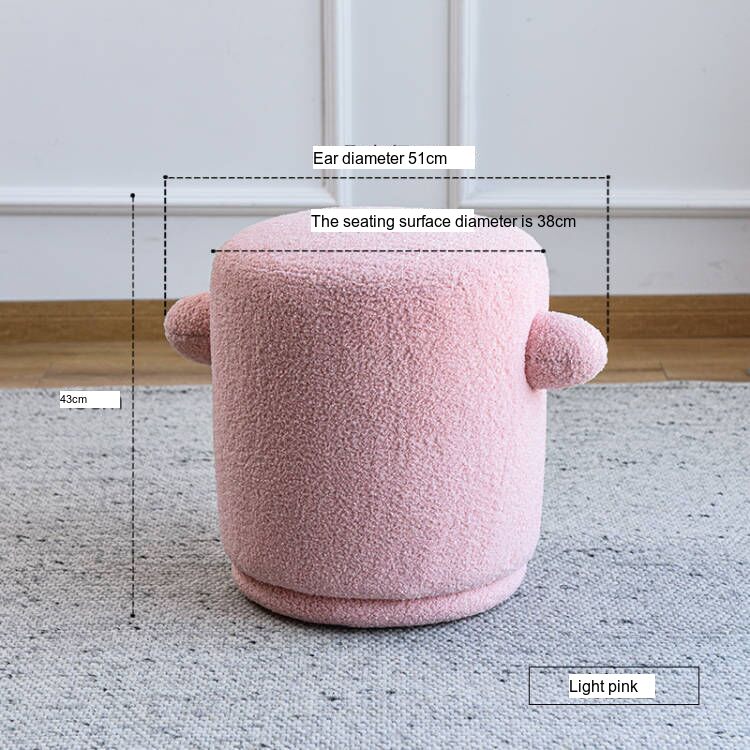 NIYE Santiago Chic Lamb Cashmere Dressing Stool from NIYE