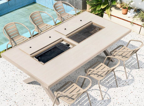 MOJIA Callista Aluminum Outdoor Lounge Chair for Modern Villas from MOJIA