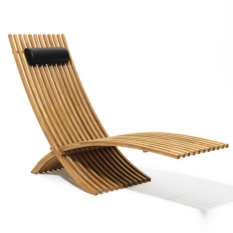 DIME GARDEN Elowen Anticorrosive Teak Outdoor Lounge Bed from DIME GARDEN