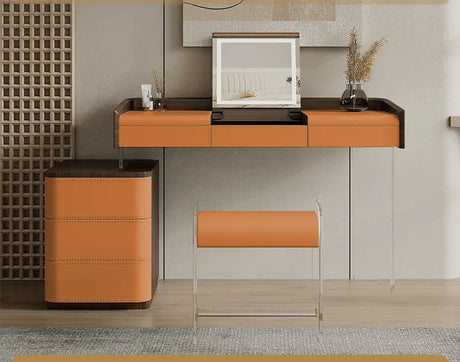 GEPH Mia Natural Wood Acrylic Dressing Table from GEPH