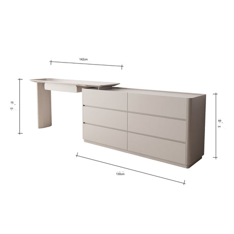 FANGYUAN Isidora Elegant Modern Solid Wood Dressing Table Cabinet from FANGYUAN