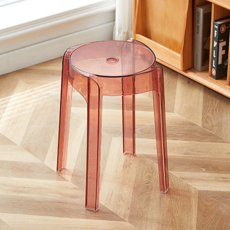 A&D Mariposa Sleek Transparent Stackable Stool from A&D