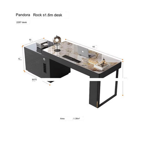QUANMU Rhiannon Luxurious High-Level Sensory Corner Desk from QUANMU