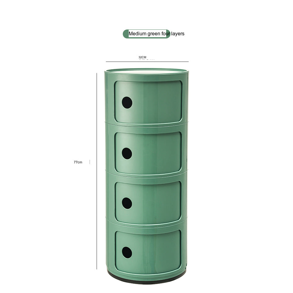 NIYE Aveline Minimalist Round Storage Side Table from NIYE