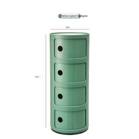 NIYE Aveline Minimalist Round Storage Side Table from NIYE