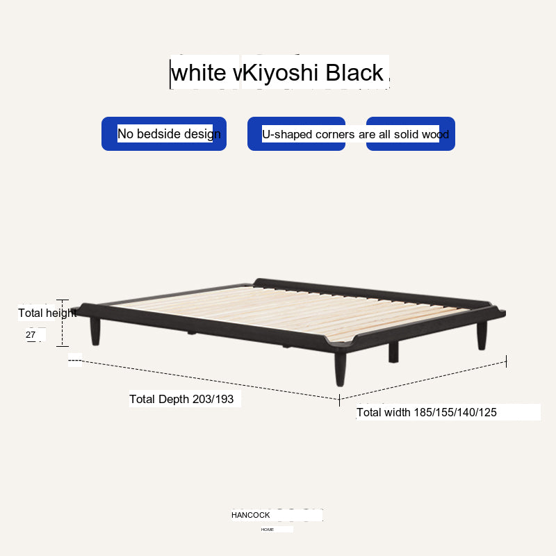 HANKE Isabell Elegant Cherrywood Tatami Bed Frame from HANKE