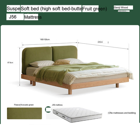 GENJI Akihiro Elegant Solid Wood Bed from GENJI