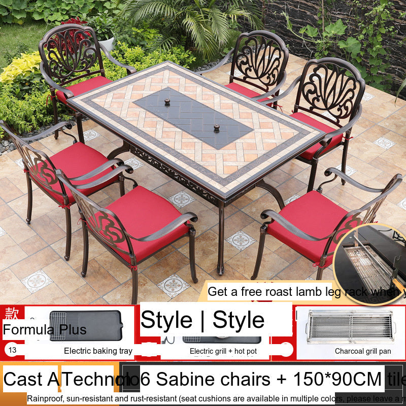 MOJIA Theron Multi-Functional Electric BBQ Table for Stylish Outdoors from MOJIA