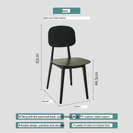 ABOUT WHITE Eldoria Scandinavian Plastic High Chair for Leisure from ABOUT WHITE