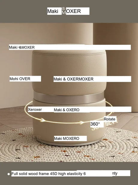 MOXER Kairo Elegant Rotating Makeup Stool from MOXER
