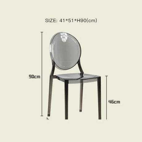LAZYSPACE Leo Acrylic Coffee Chair from LAZYSPACE