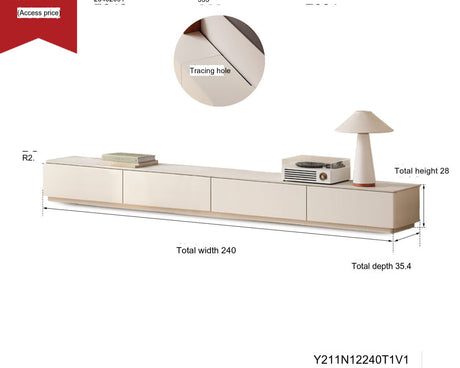 GENJI Aranella Creamy Solid Wood Floor Cabinet. from GENJI