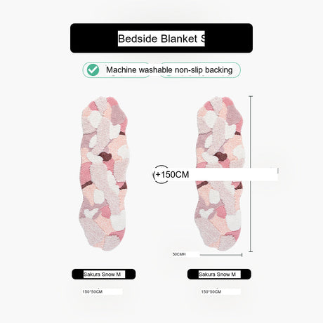 KENZAKI Sakura Snow Washable Rug from KENZAKI