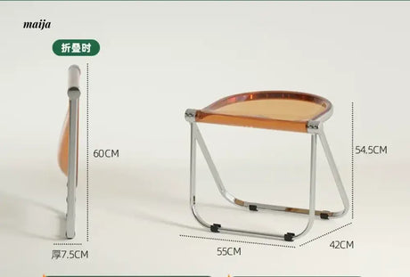 PUMPKIN BOX Foldable Acrylic Makeup Stool from PUMPKIN BOX