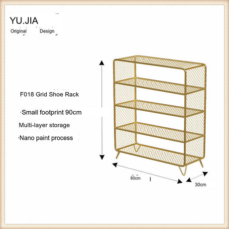 YUJIA Indoor Shoe Storage, Iron Rack, Internet Celebrity from YUJIA