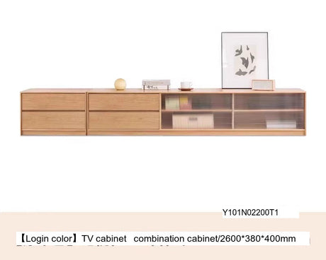 GENJI Santiago Elegant Solid Wood TV Cabinet Combo from GENJI