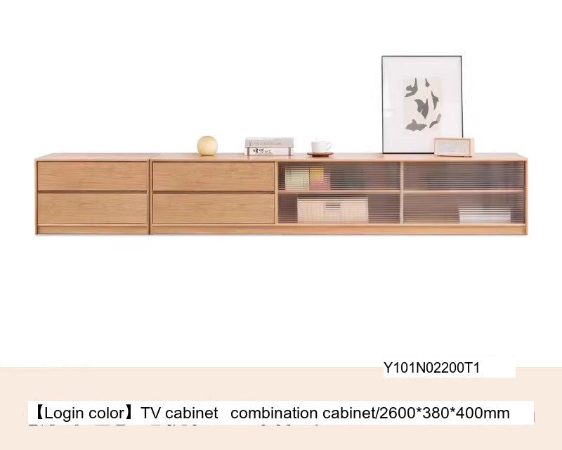 GENJI Santiago Elegant Solid Wood TV Cabinet Combo from GENJI