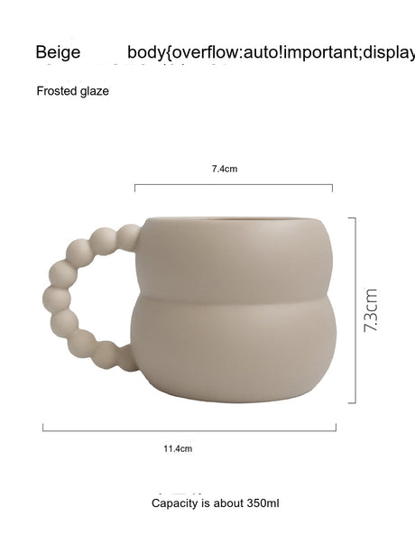 LIVETAI Santiago Elegant Retro Ceramic Cup from LIVETAI
