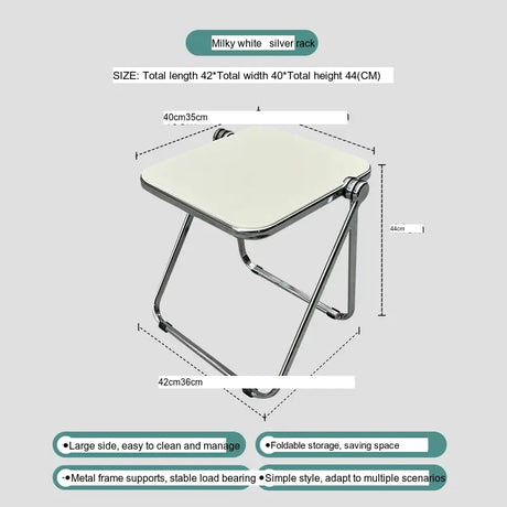 ABOUT WHITE Tamsin Elegant Foldable Acrylic Coffee Table from ABOUT WHITE