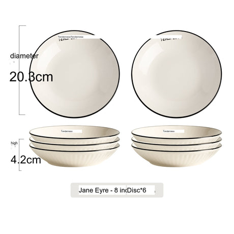 MOSE White Circle Dinner Plate Set from MOSE