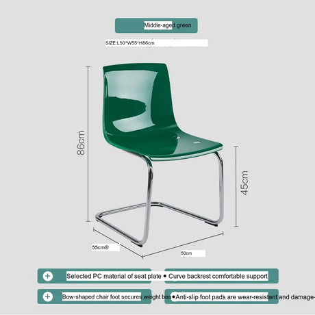 ABOUT WHITE Isolde Elegant Transparent Acrylic Dining Chair from ABOUT WHITE