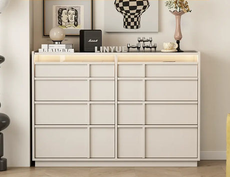 LINYUE Theo Wabi-Sabi Antique Solid Wood Drawer Cabinet from LINYUE