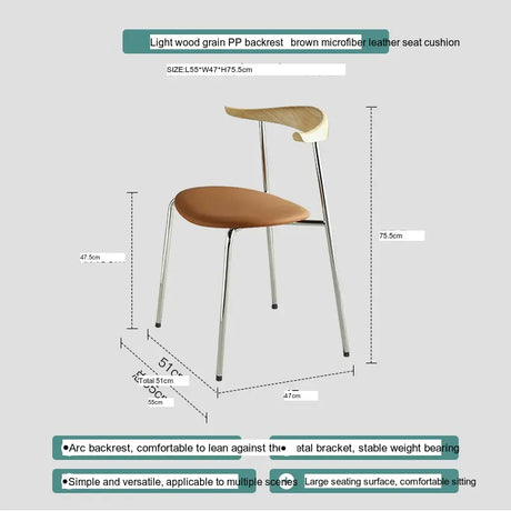 ABOUT WHITE Sapphira Elegant Retro Solid Wood Dining Chair from ABOUT WHITE