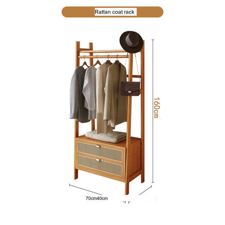 RATTAN CRAFTSMAN Wooden Hanger Japanese Storage from RATTAN CRAFTSMAN