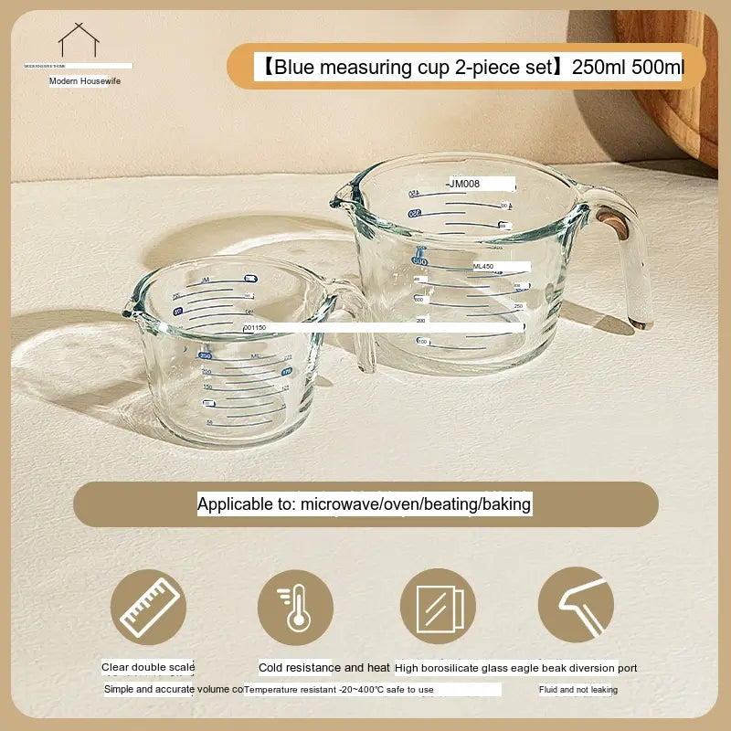 MH Alhambra Ultra-Precise Heat-Resistant Measuring Cup Set from MH