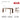 QUANMU Santiago Elegant Solid-Wood Rectangular Dining Table from QUANMU