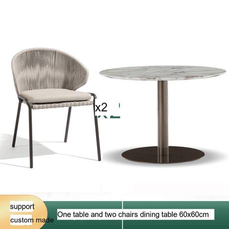 DIME GARDEN Elowen Elegant Rattan Dining Set from DIME GARDEN