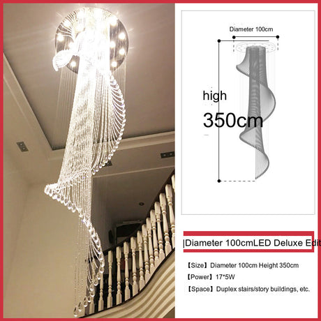 YDZM Alhambra Elegant Minimalist Crystal Ceiling Lamp from YDZM
