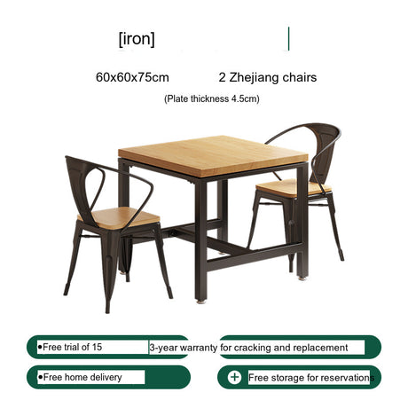 WEIMEI Langley Rustic Compact Square Dining Set from WEIMEI