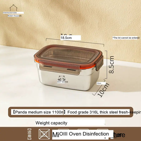 MH Carlotta Stainless Steel Sealing Bento Box from MH